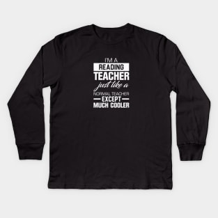 Reading Teacher Kids Long Sleeve T-Shirt